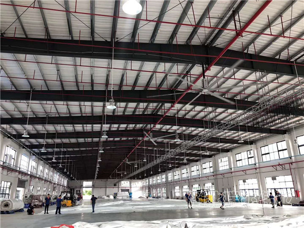 瑞泰風(fēng)扇機(jī)組合，1000m2大型廠房，扇機(jī)組合，工業(yè)大風(fēng)扇，工業(yè)大吊扇，蒸發(fā)式冷氣機(jī)，環(huán)?？照{(diào)
