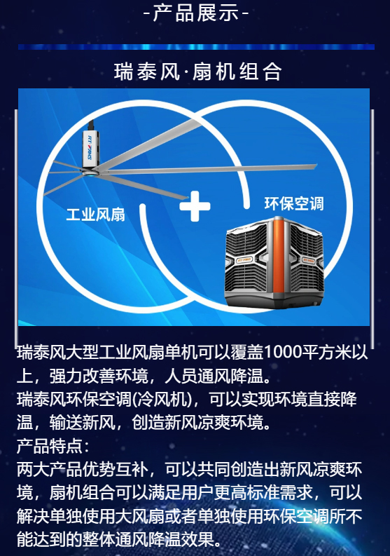 大型鋼結(jié)構(gòu)廠房降溫,大型鐵皮廠房降溫通風(fēng),高大型倉(cāng)庫(kù)倉(cāng)儲(chǔ)中心降溫通風(fēng),高大型空間降溫,湖北廠房降溫，瑞泰風(fēng)扇機(jī)組合